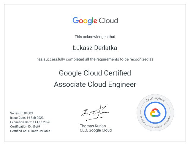 Google Cloud - Associate Cloud Engineer